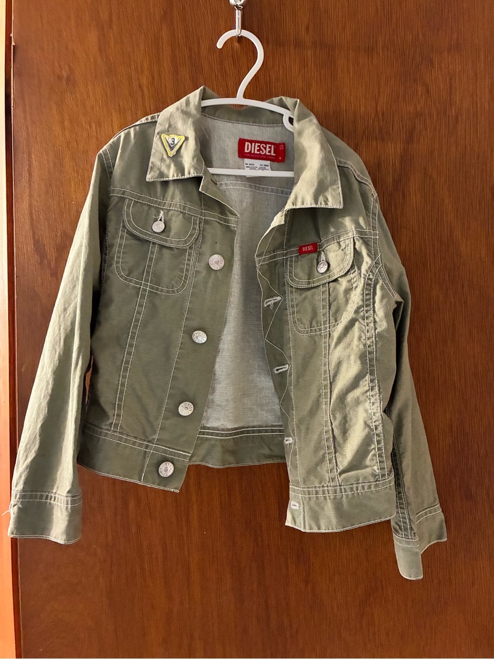 Diesel Kids' Olive Green Jacket size 6